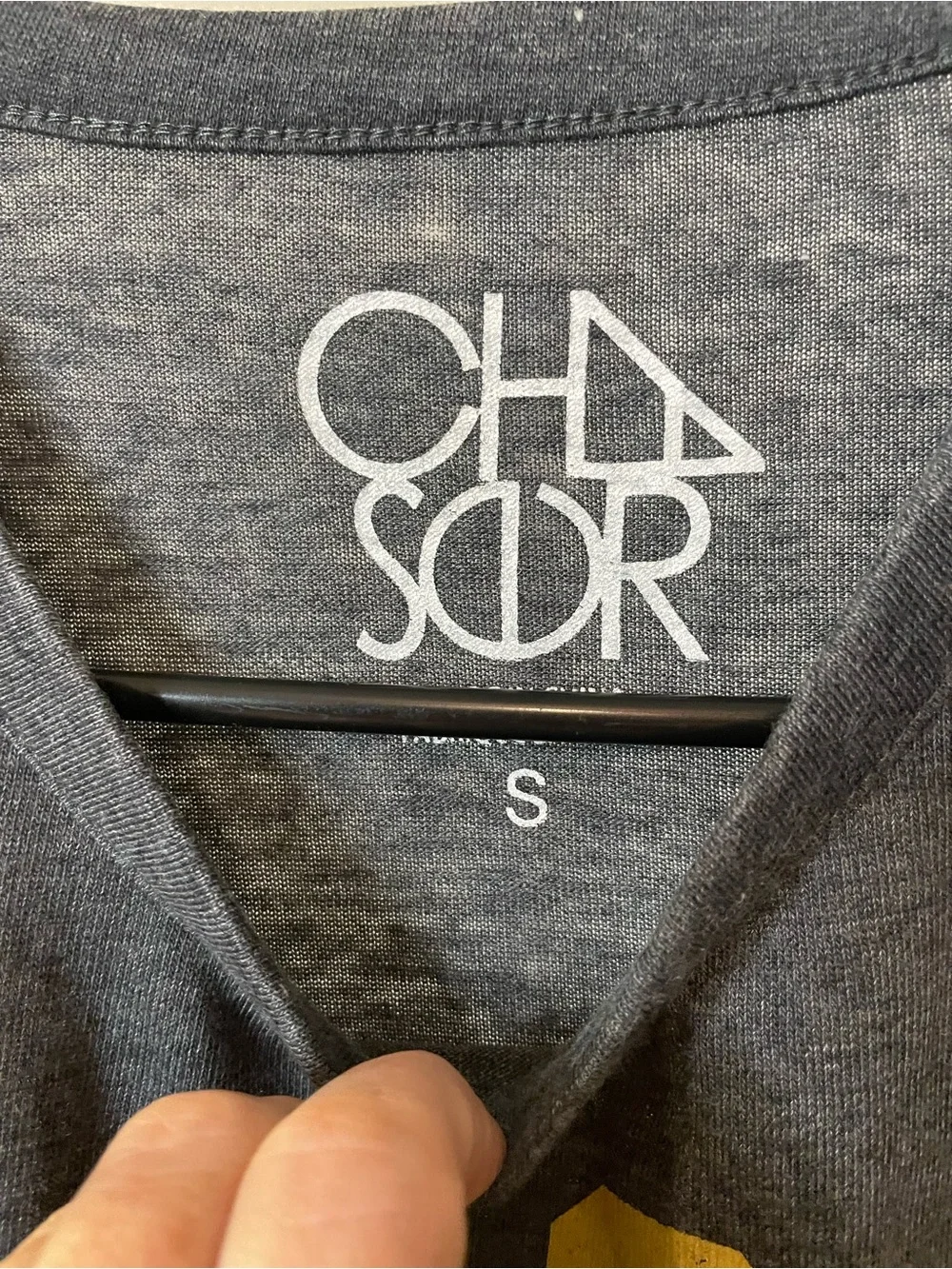 Chaser Charcoal Gray Tank with Yellow 'Taco Tiempo' Graphic - Picture 2 of 4